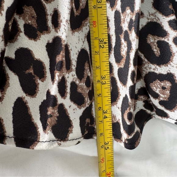 DO + BE Skirt Women’s Small Animal Print Fully Pleated Flowy Maxi silky - Picture 5 of 10